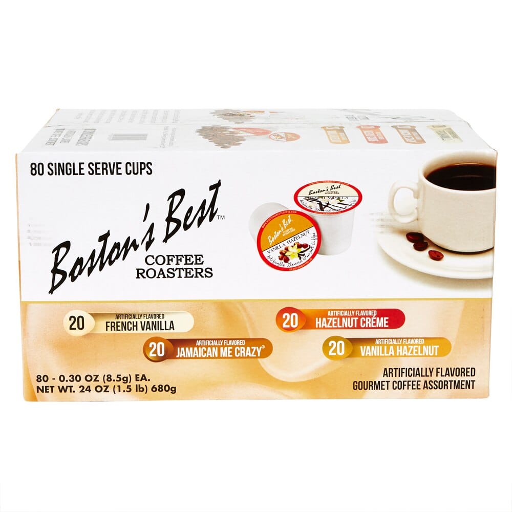 Boston's Best Assorted Coffee Cups, 80 Count