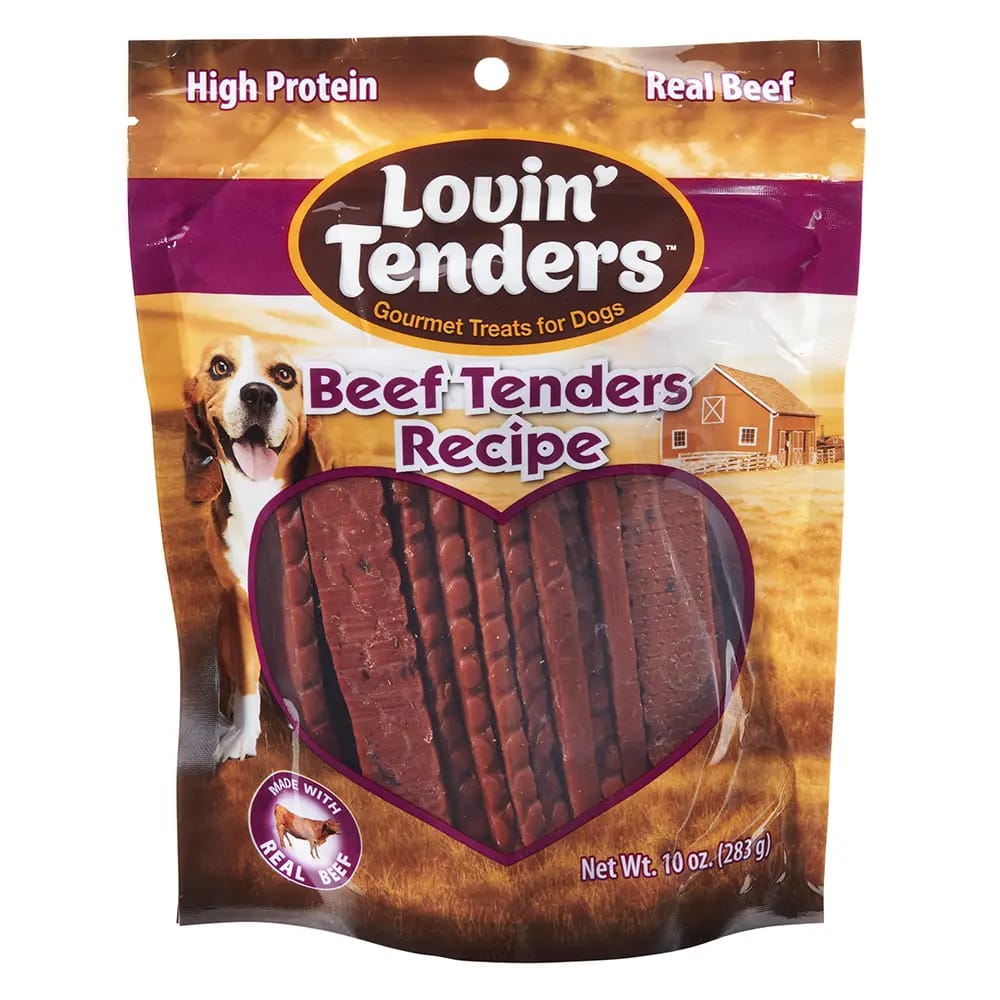 Lovin' Tenders Gourmet Beef Tender Dog Treats, 10 oz