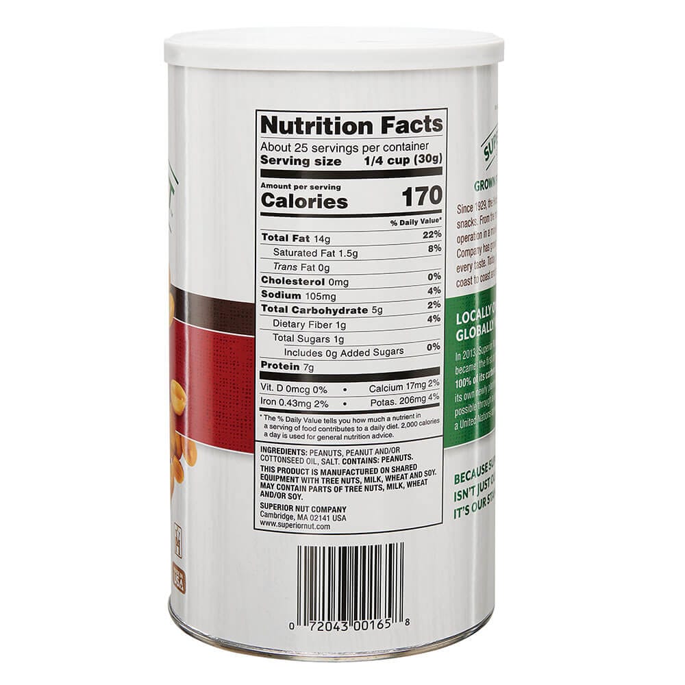 Superior Nut Company Salted Party Peanuts, 26 oz