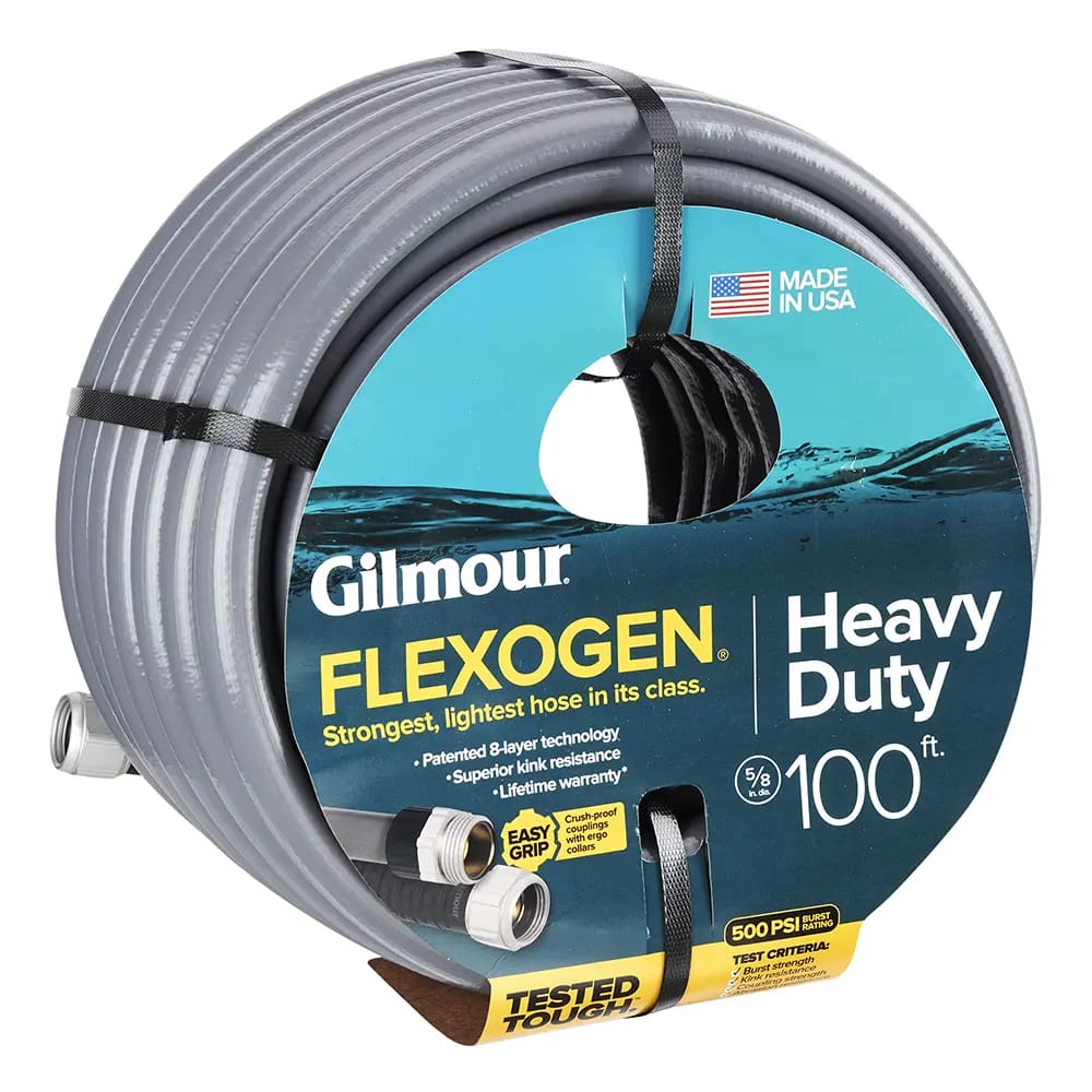 Gilmour 5/8" Flexogen Heavy-Duty Garden Hose, 100'