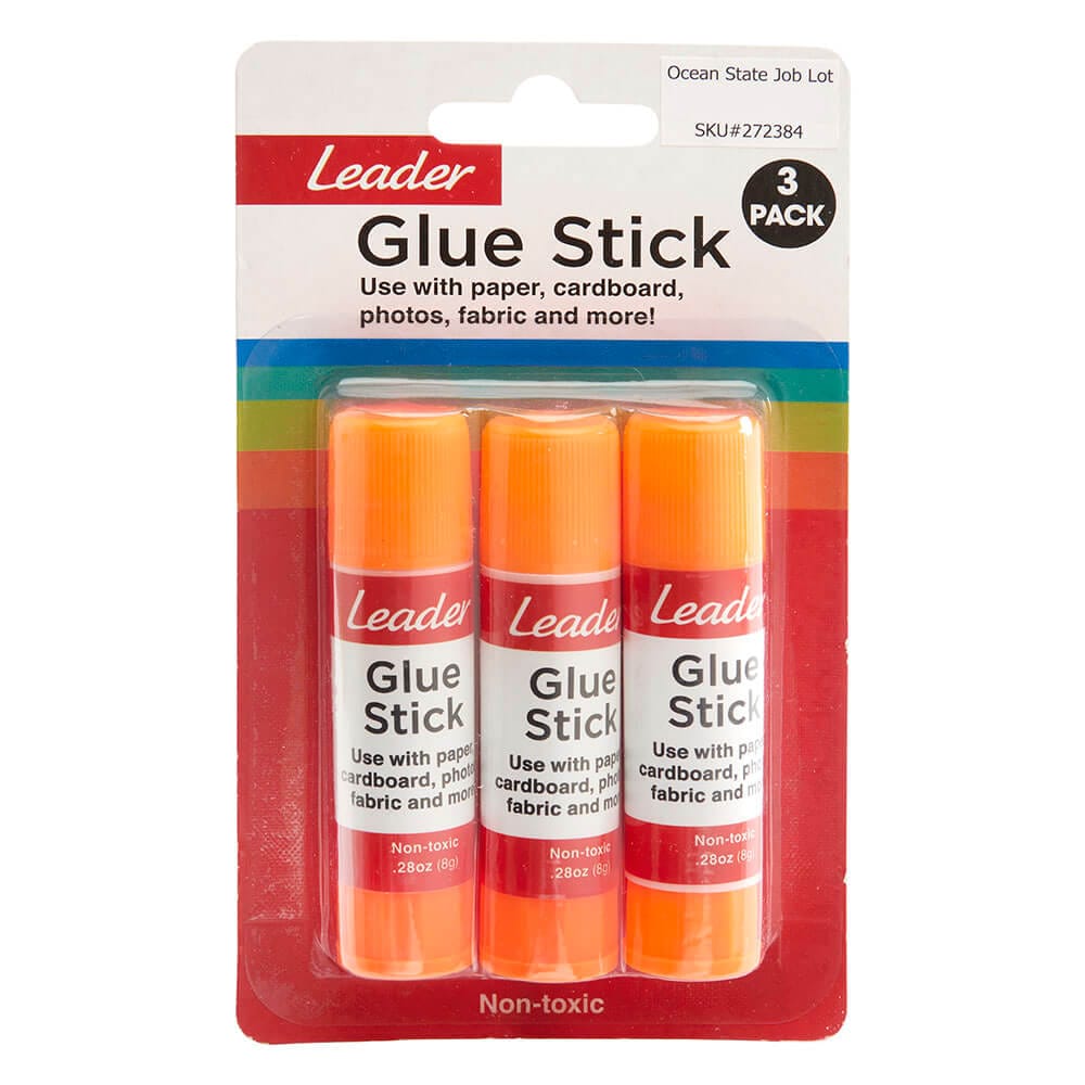 Leader Glue Sticks, 3 Count