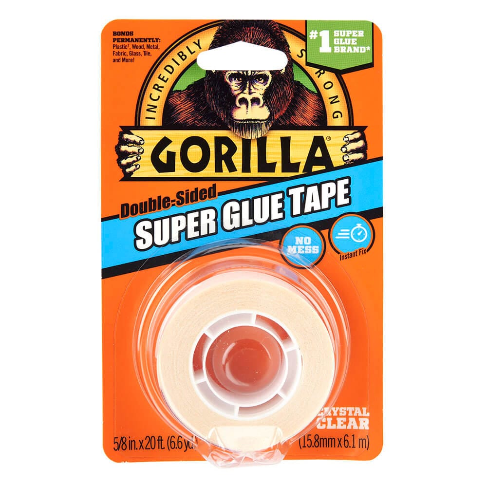 Gorilla Double-Sided Super Glue Tape, 8 yds