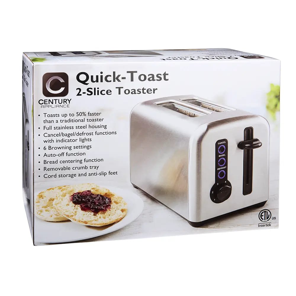 Century Quick Toast Stainless Steel Toaster