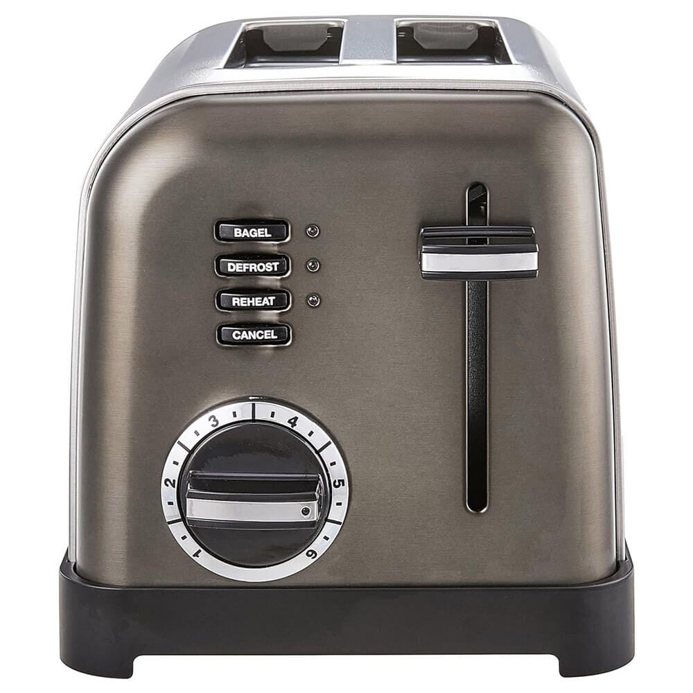 Cuisinart Classic 2-Slice Toaster, Stainless Steel/Black (Factory Refurbished)