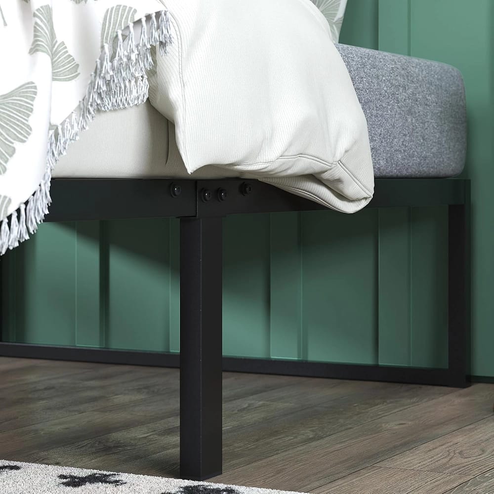 Zinus Lorelei 14" Metal Platform Bed Frame, Black, Twin