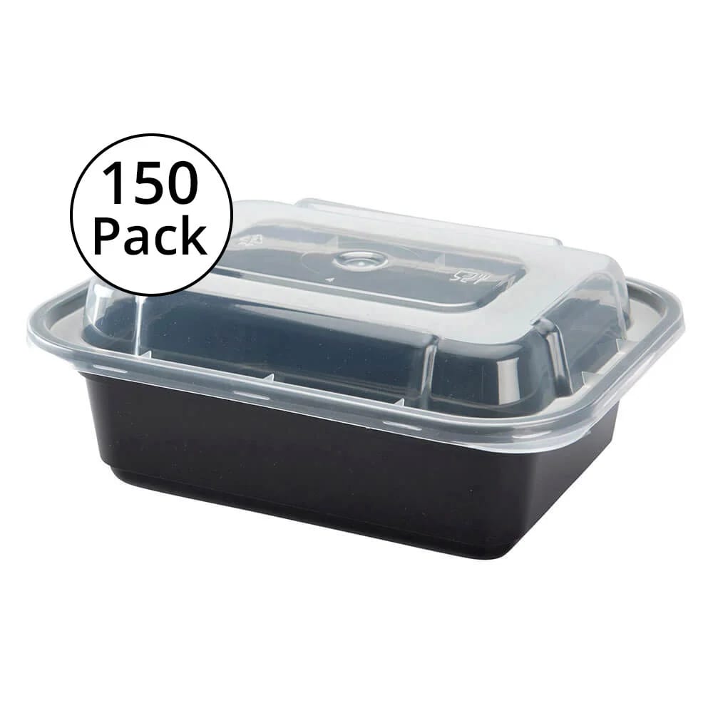 Rectangular Food Containers, 12 oz, 150-Pack