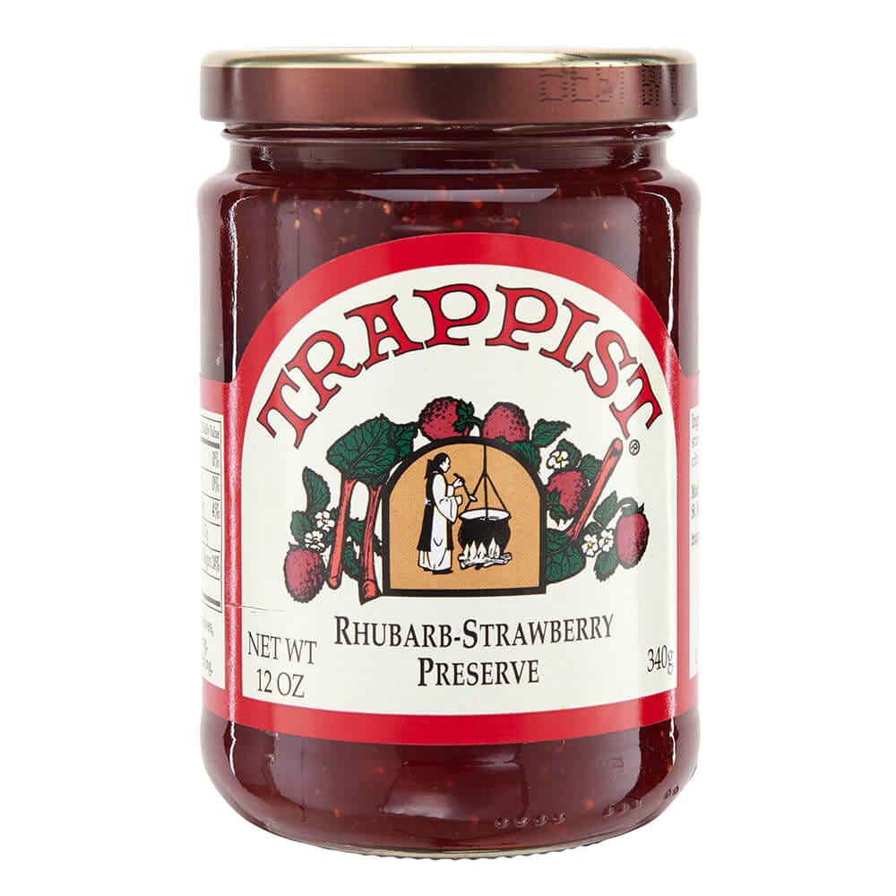 Trappist Rhubarb-Strawberry Preserve, 12 oz