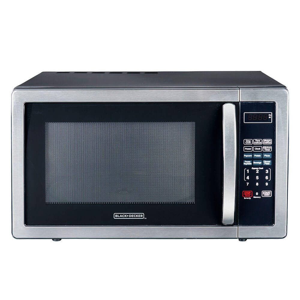 BLACK+DECKER 1000W Stainless Steel Microwave Oven