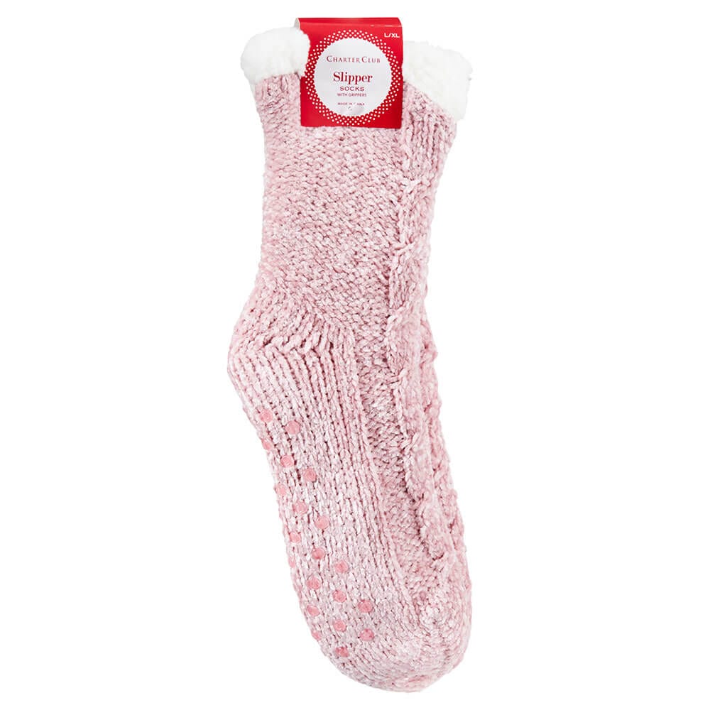 Charter Club Women's Slipper Socks with Grippers