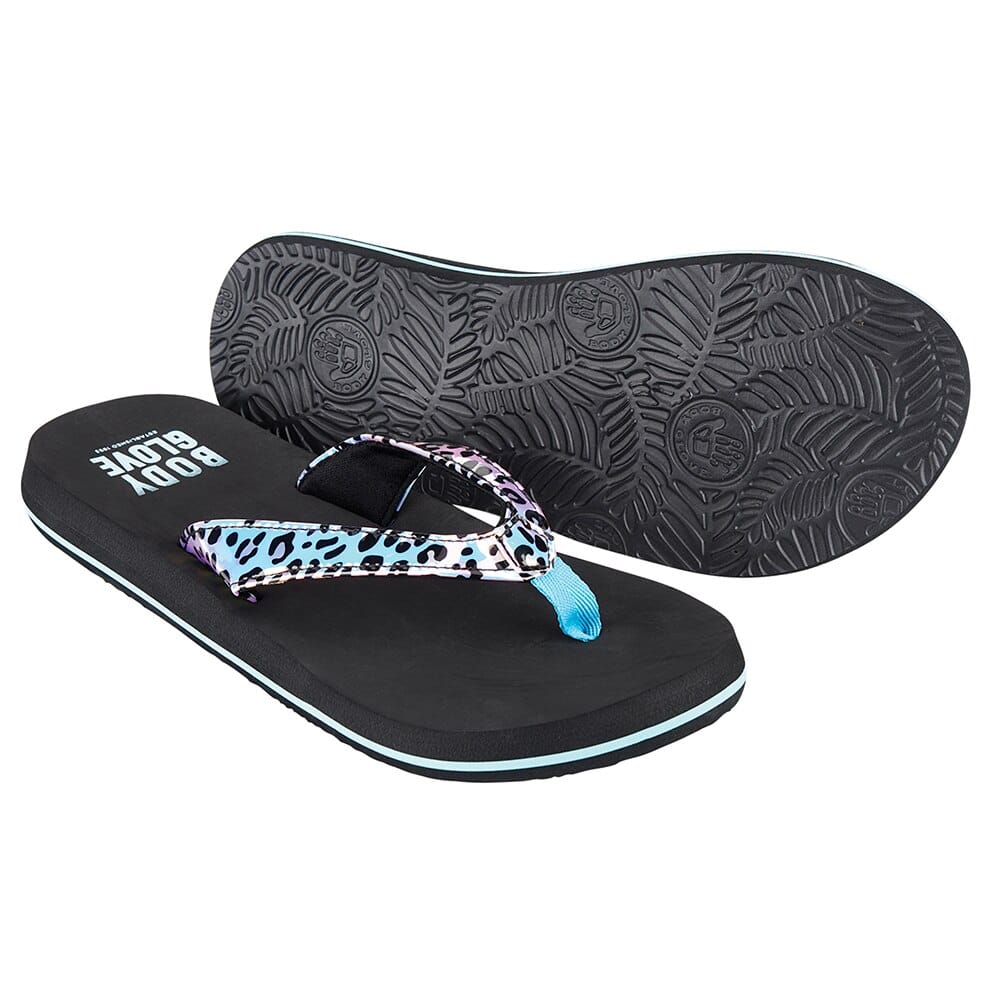 Body Glove Women's Aurora Leopard Print Thong Flip Flop Sandals