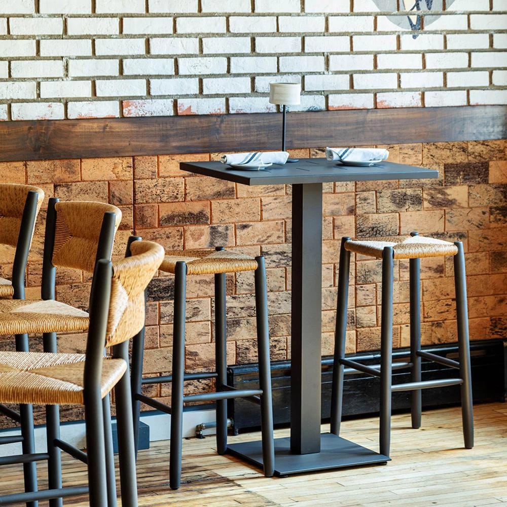 Maiori Impression Bistro Bar Table, Charbon