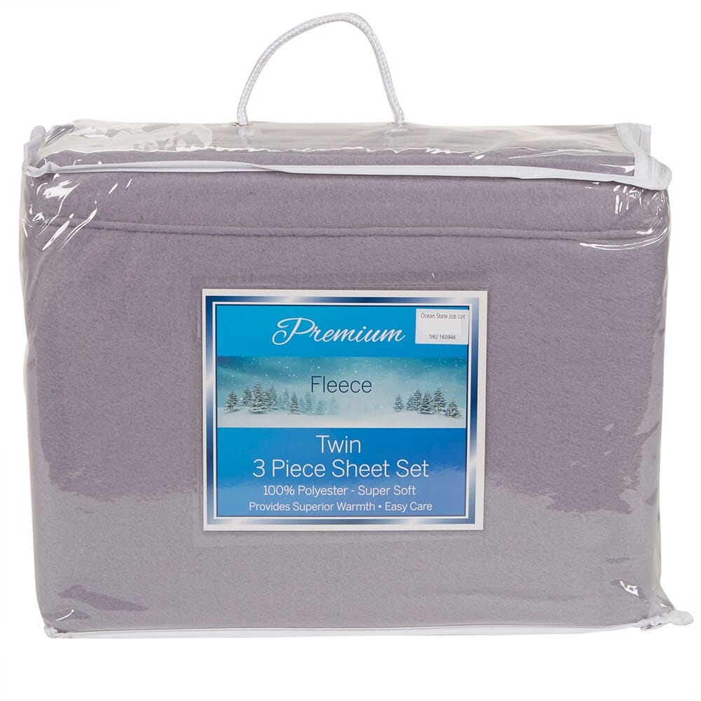 Soft Home Premium Fleece Twin Sheet Set, 4-Piece