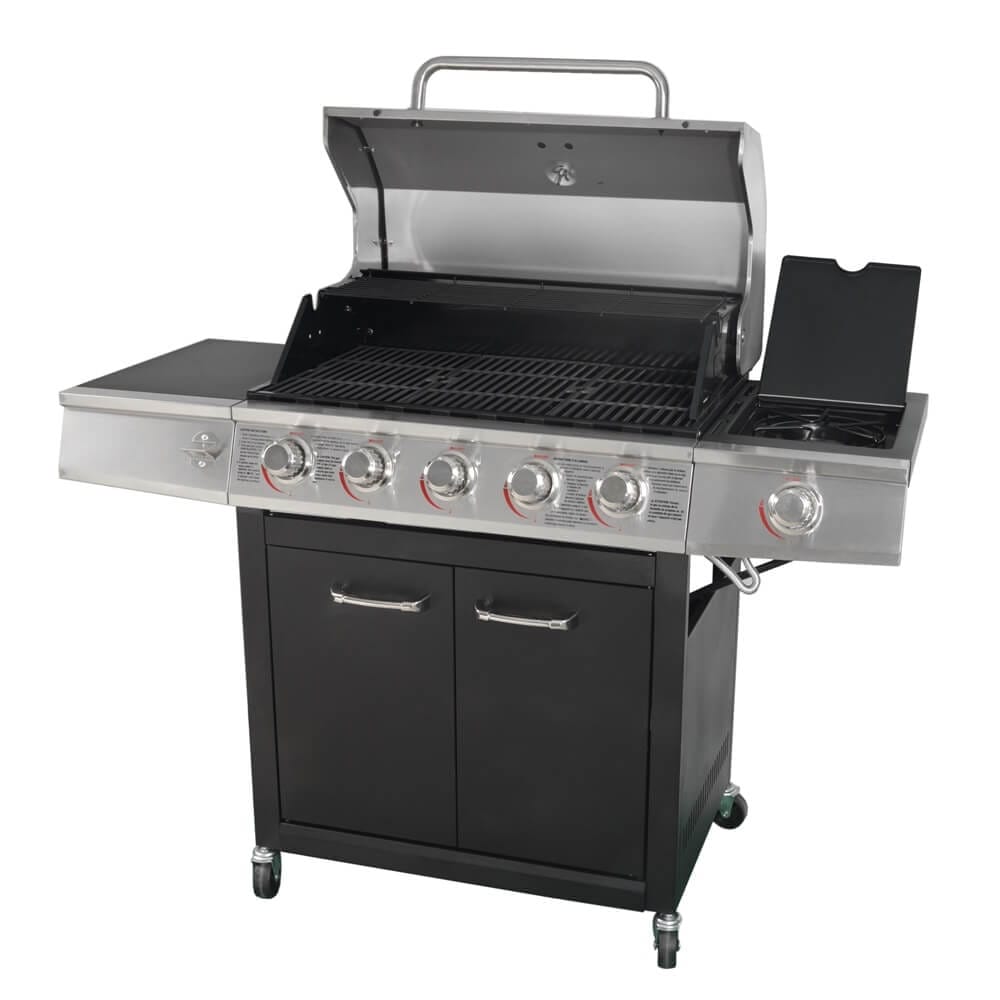 Grill Boss 5-Burner Gas Grill with Side Burner