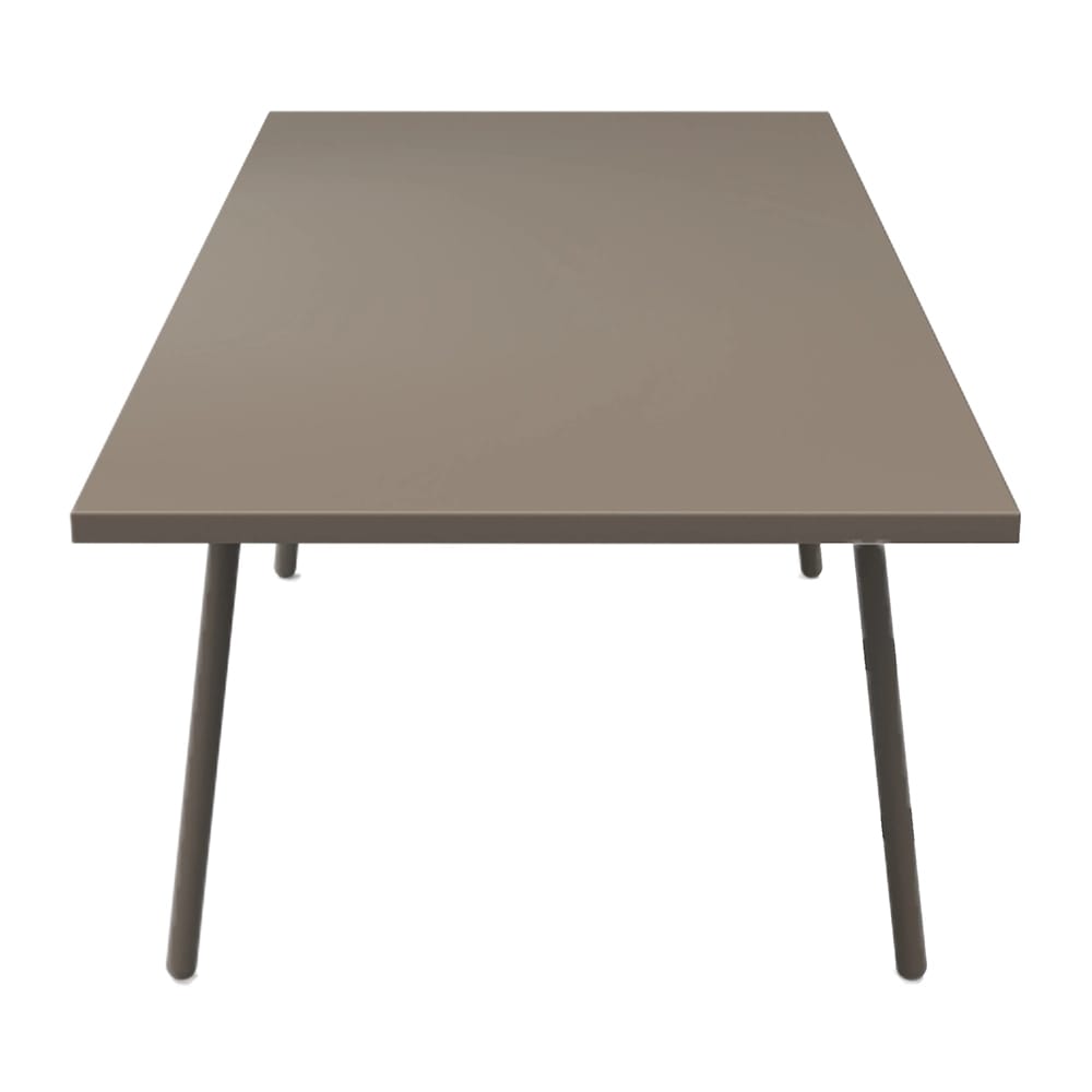 Maiori Rectangular Extendable Patio Dining Table, Light Taupe