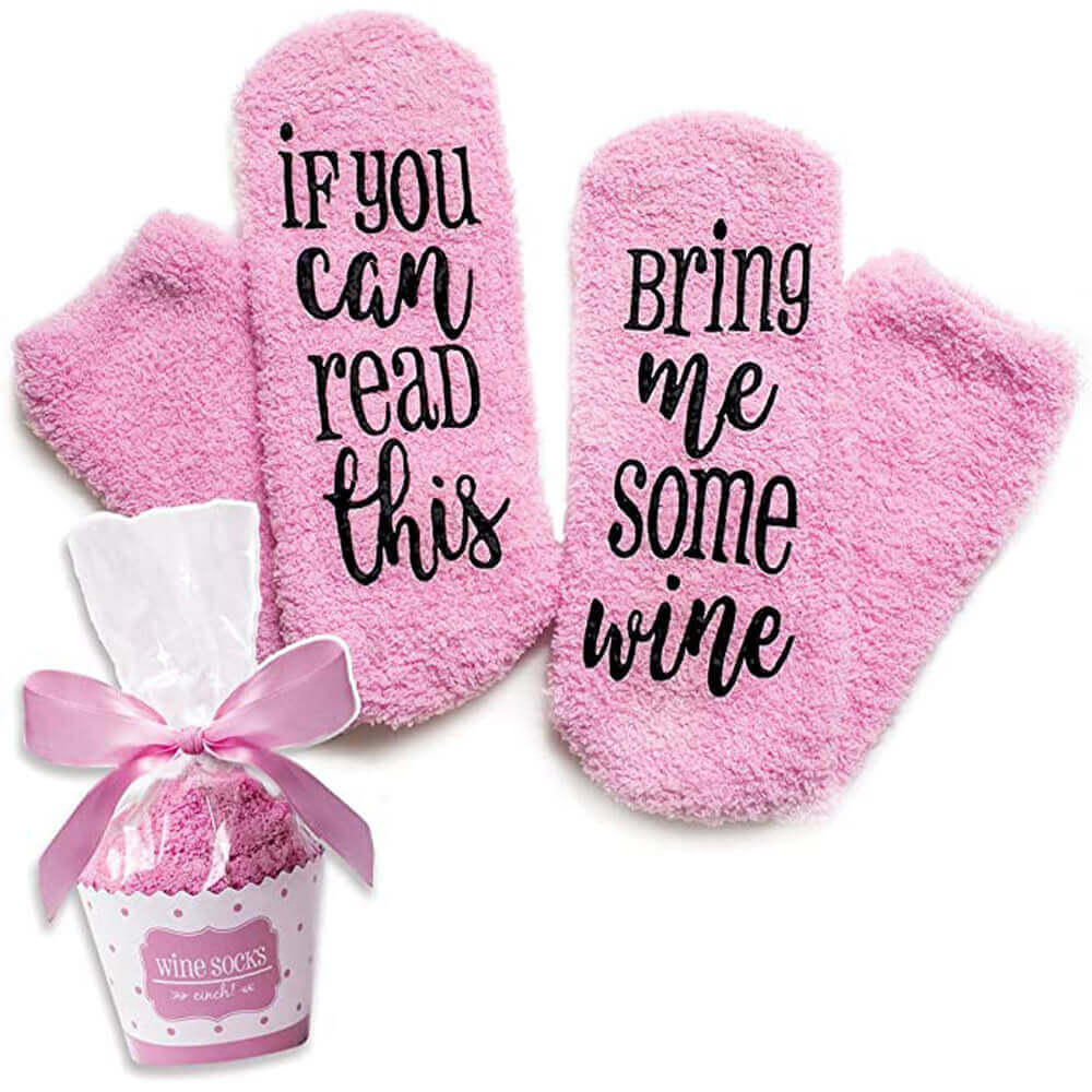 Cinch! Luxury Wine Socks with Cupcake Gift Packaging