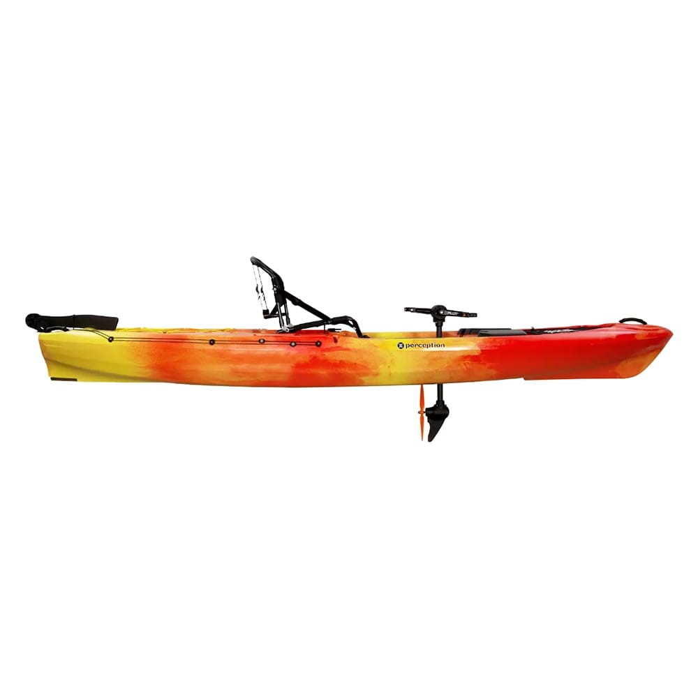 Perception Pescador Pilot 12.0 Fishing Pedal Kayak, Sunset