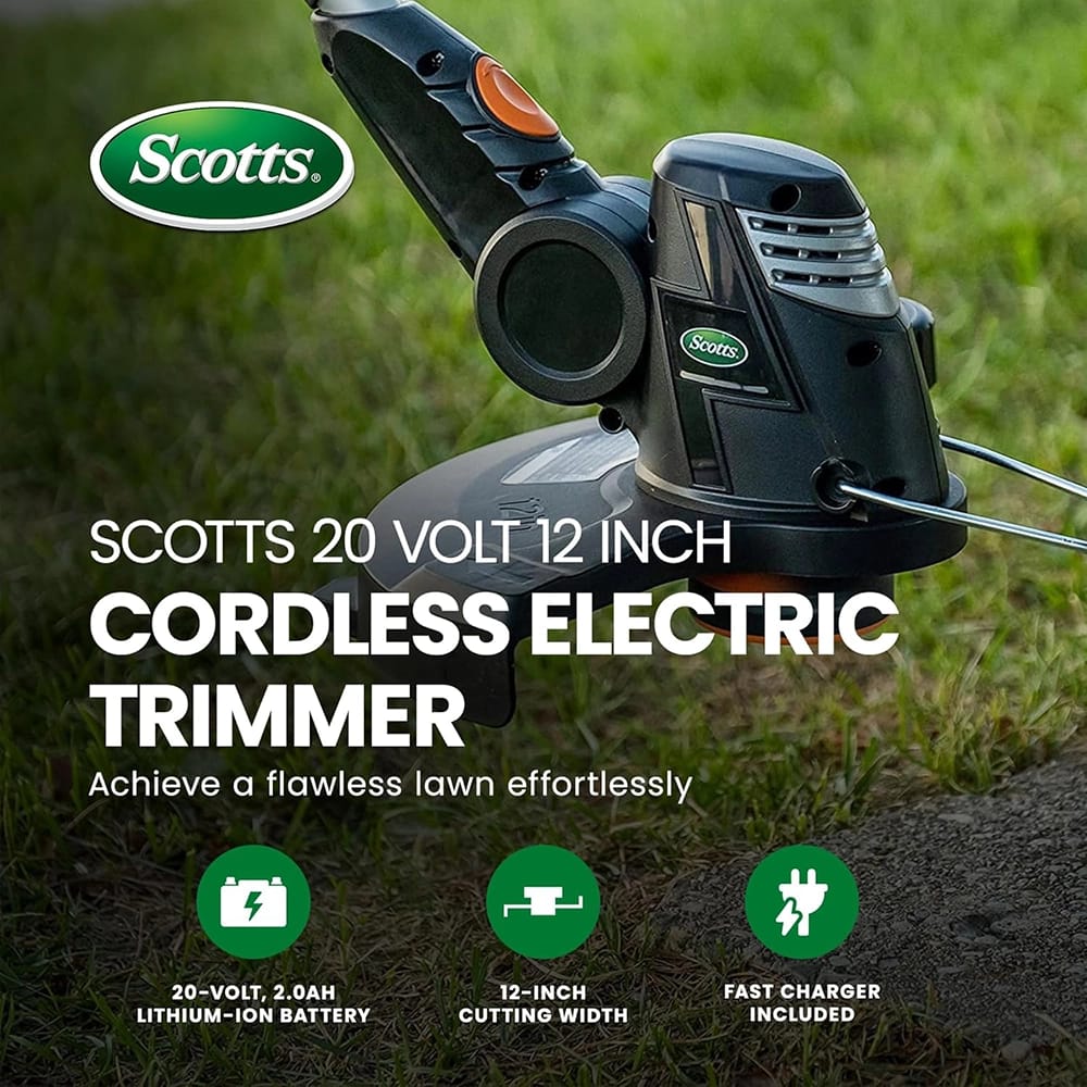 Scotts 20-Volt 12" Cordless String Trimmer