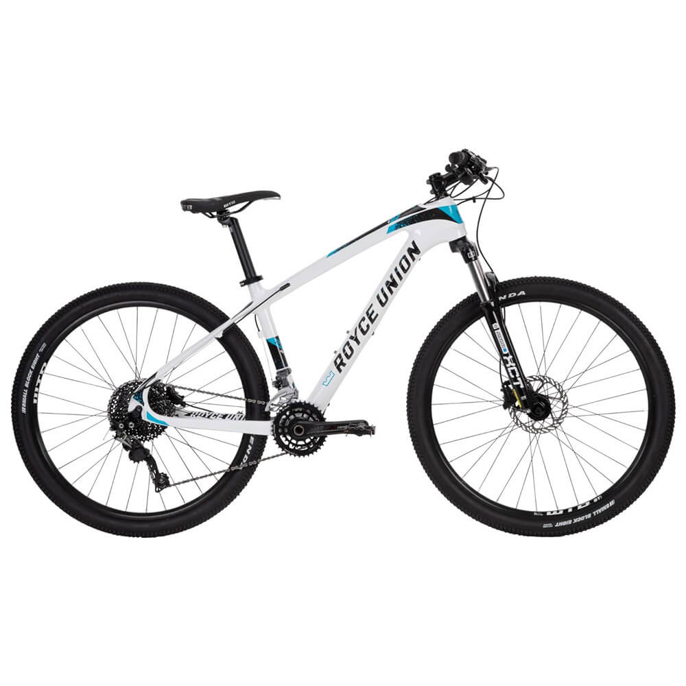 Royce Union RCF Lightweight Carbon Fiber Hardtail Mountain Bike, 16.5" Frame, Gloss White