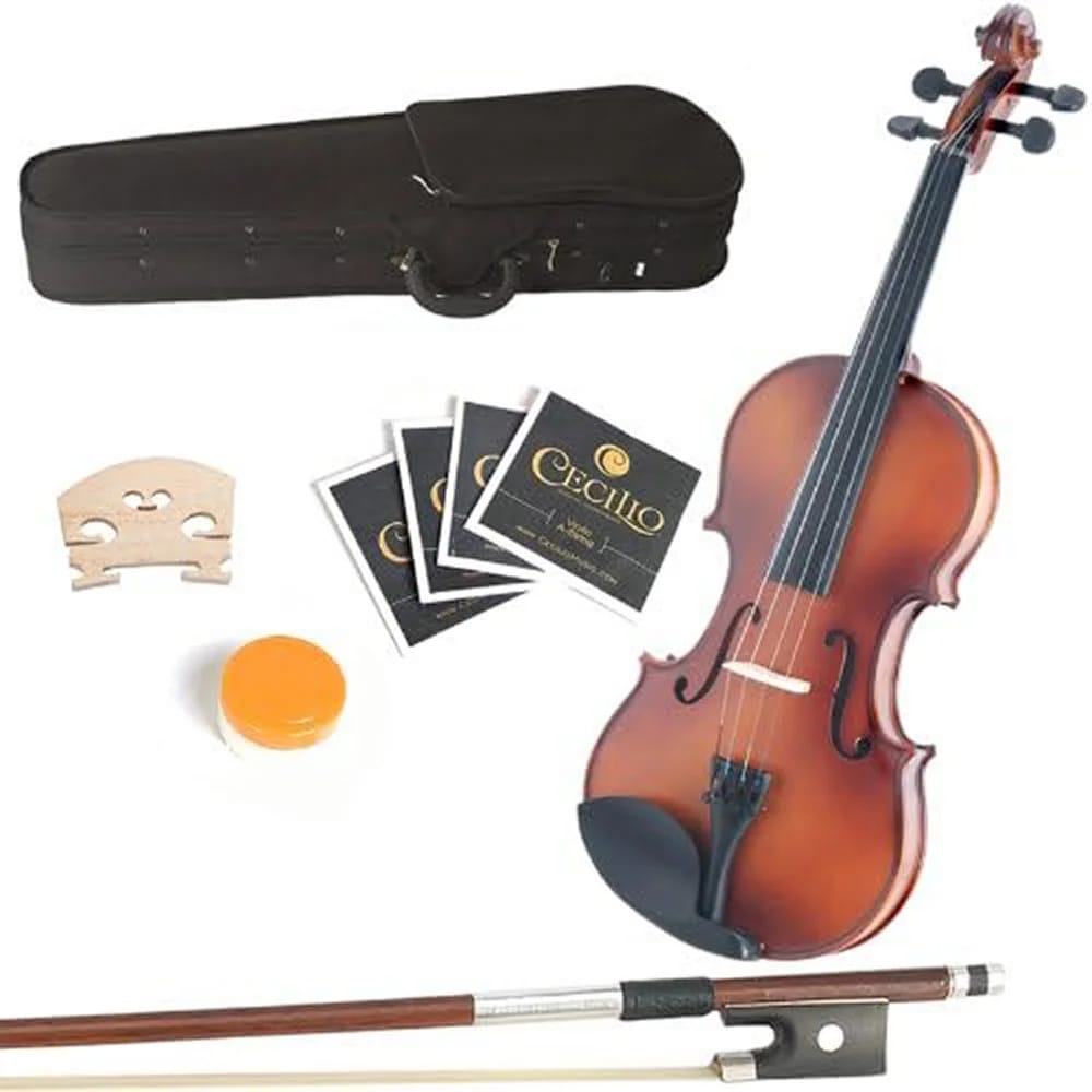 Mendini 12" Solid Wood Viola, Satin Antique