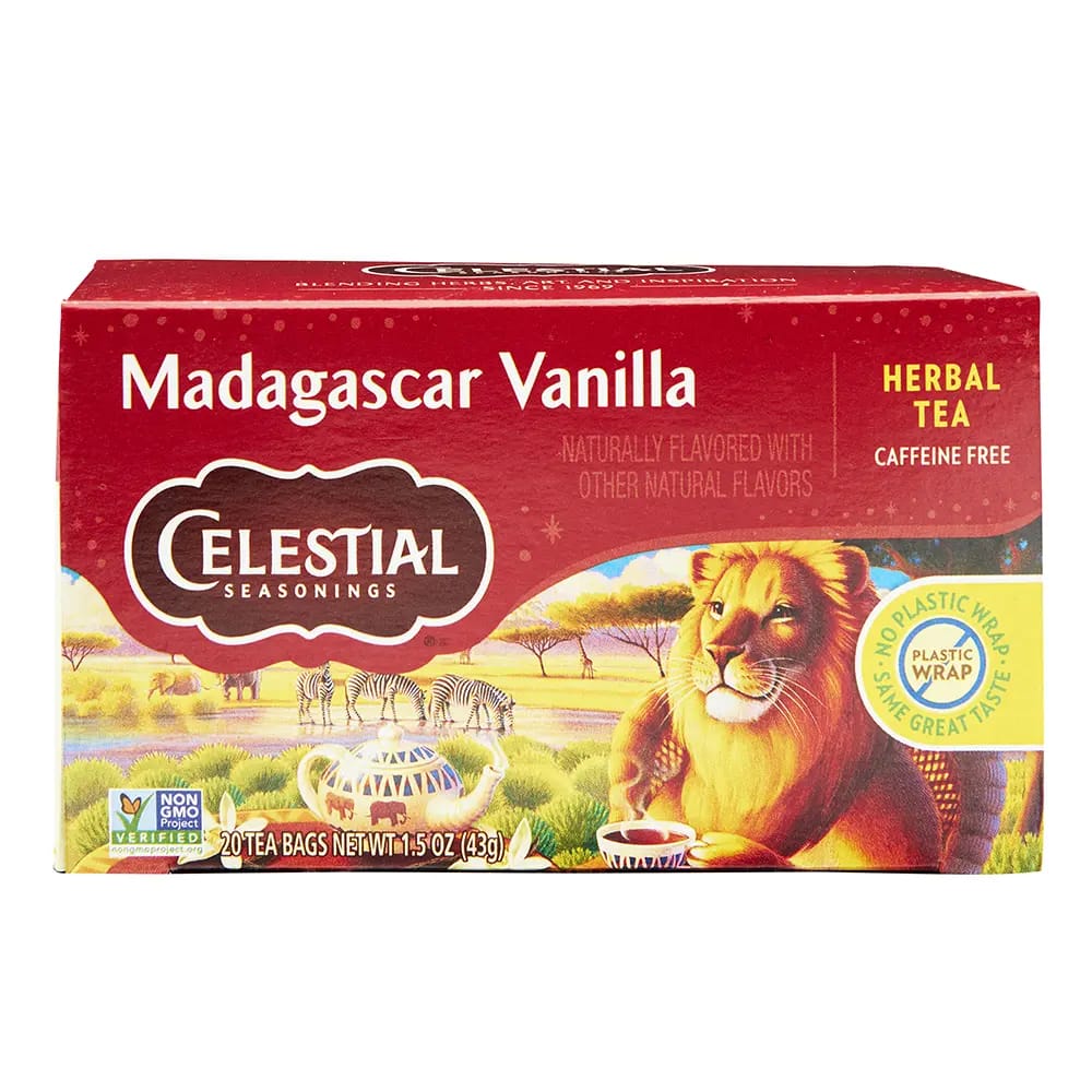 Celestial Seasonings Madagascar Vanilla Herbal Tea, 20 Count