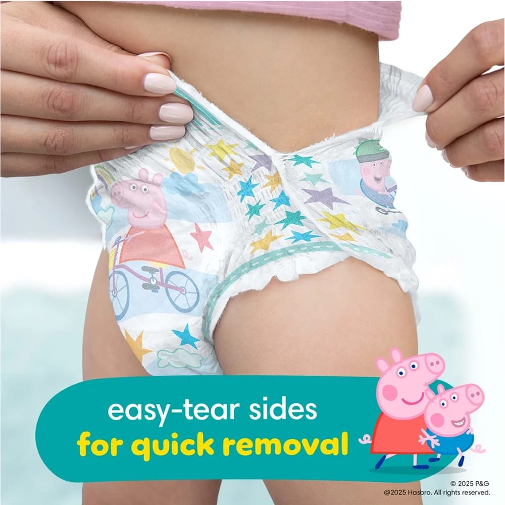 Pampers Peppa Pig Easy Ups Training Underwear, Size 4, 75 Count