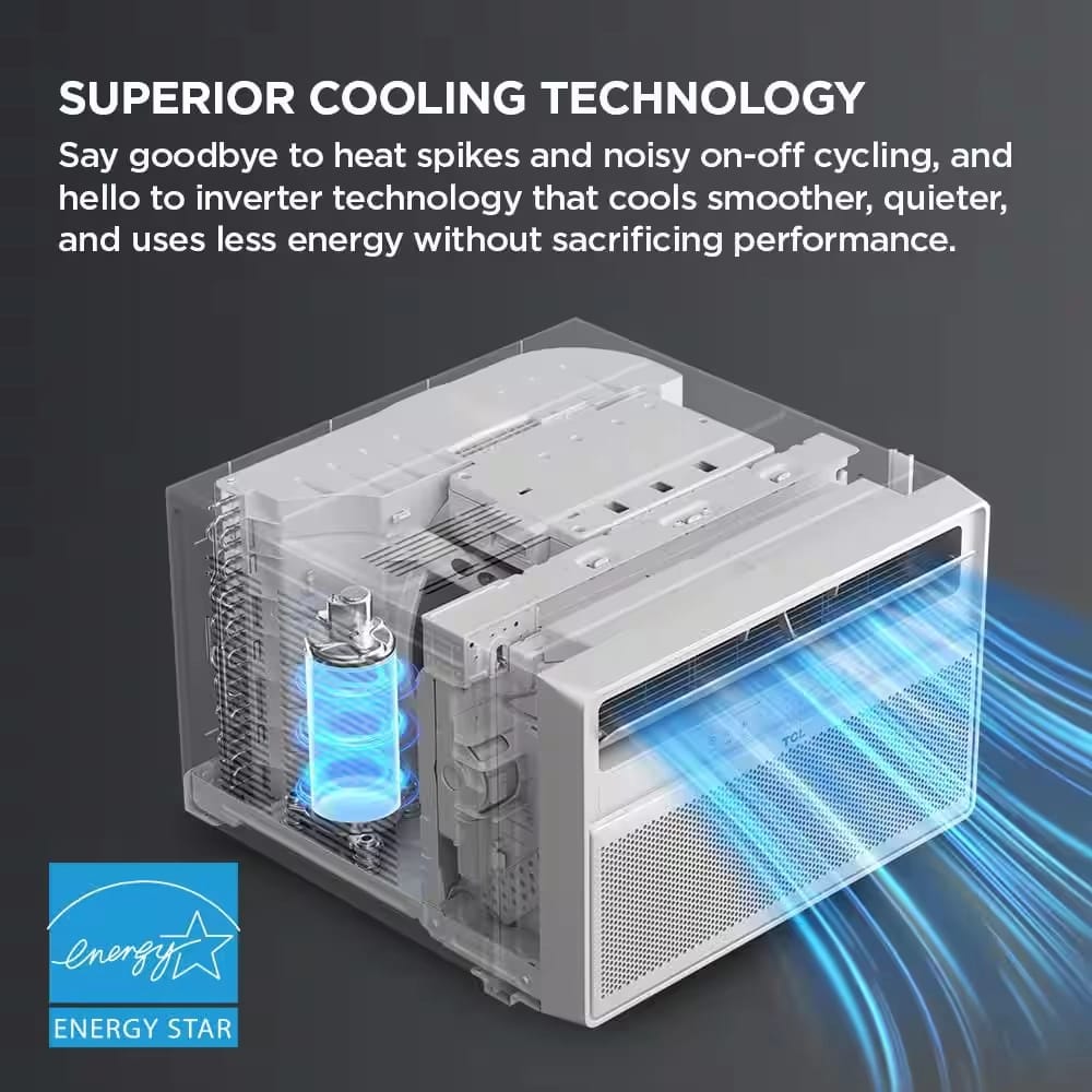 TCL 12,000 BTU Ultra-Quiet Inverter Window Air Conditioner