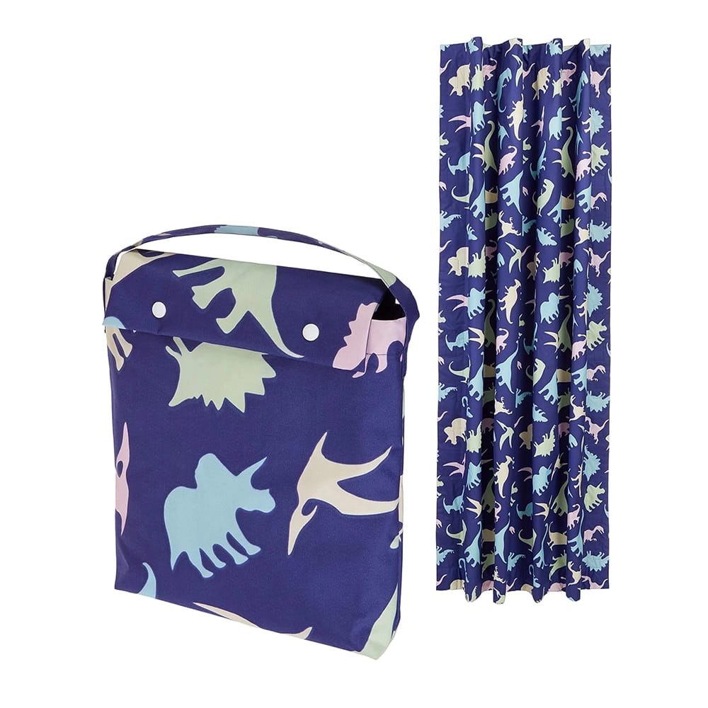 Portable Kids Travel Blackout Curtain Shade with Suction Cups, Multi-Color Dinosaurs