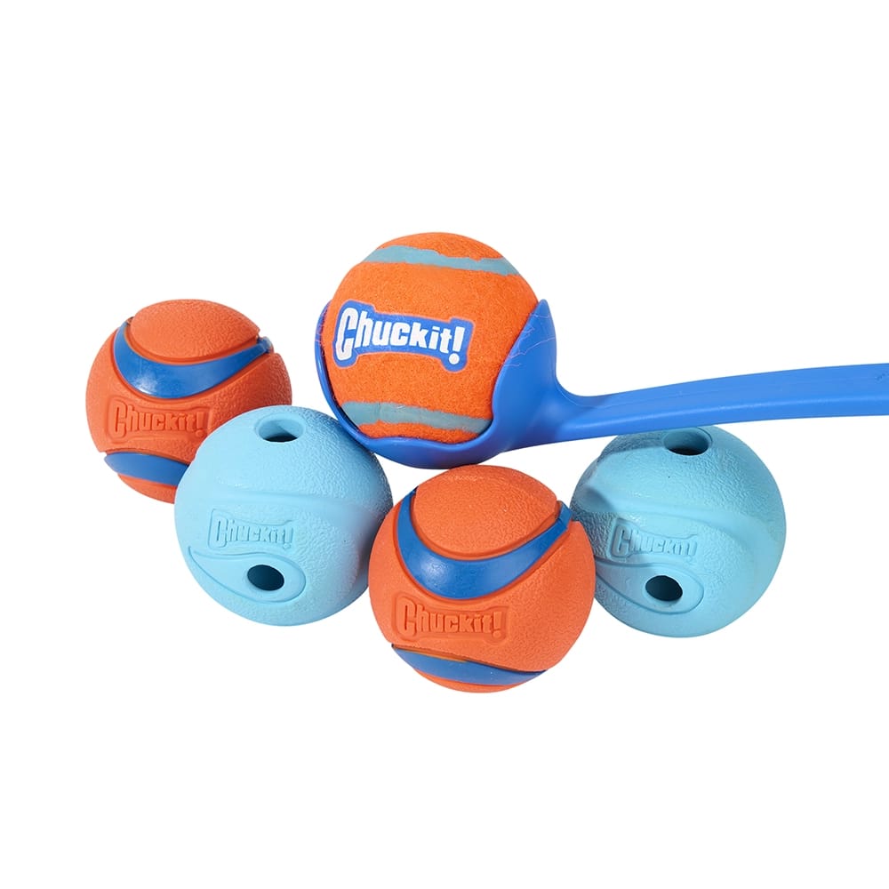 Chuckit! Classic 26" Ball Launcher & 5-Pack Ball Bundle