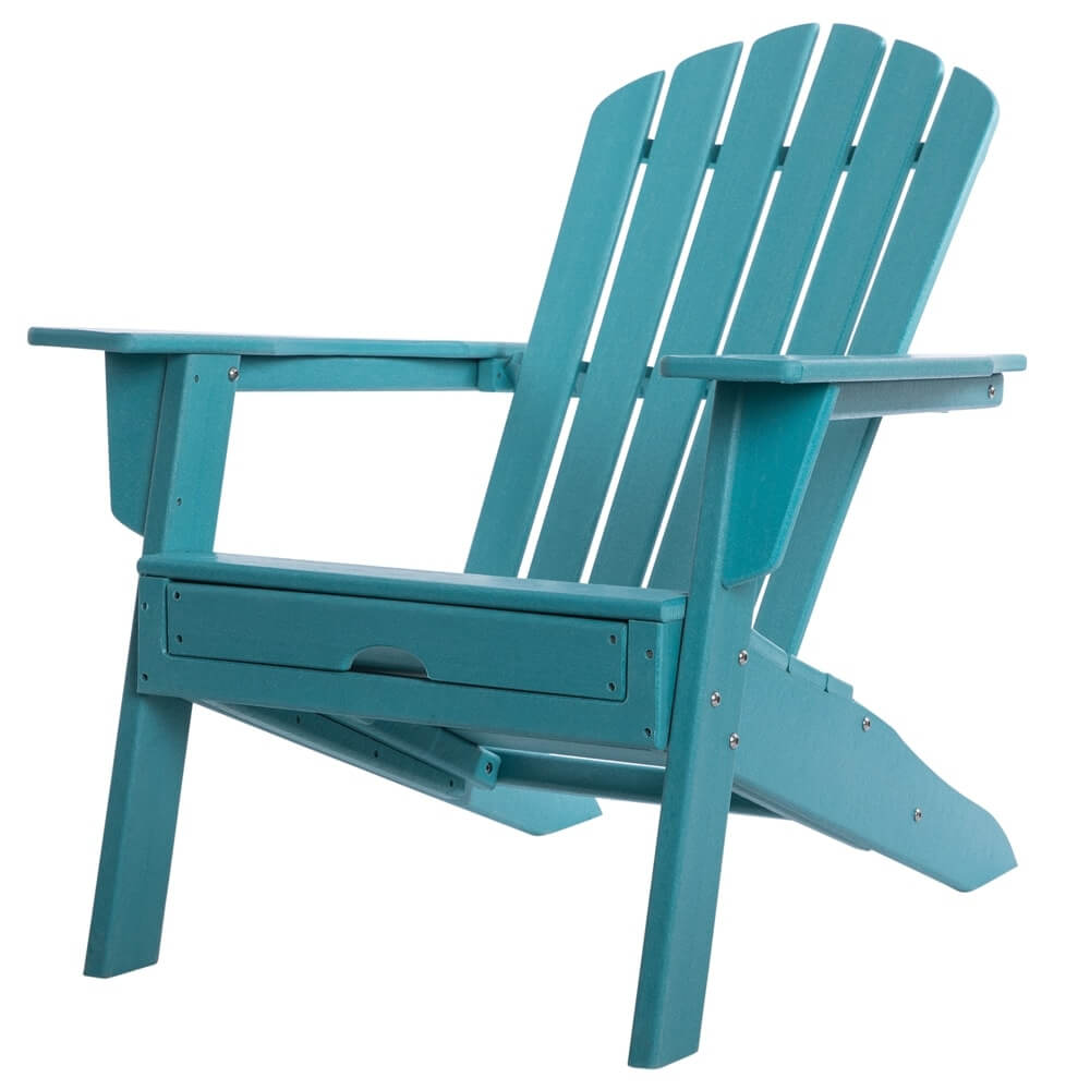 All Weather Adirondack Chair With Ottoman Blue   90afcd8f 2d03 4c39 Aba9 745b1b8dddcf