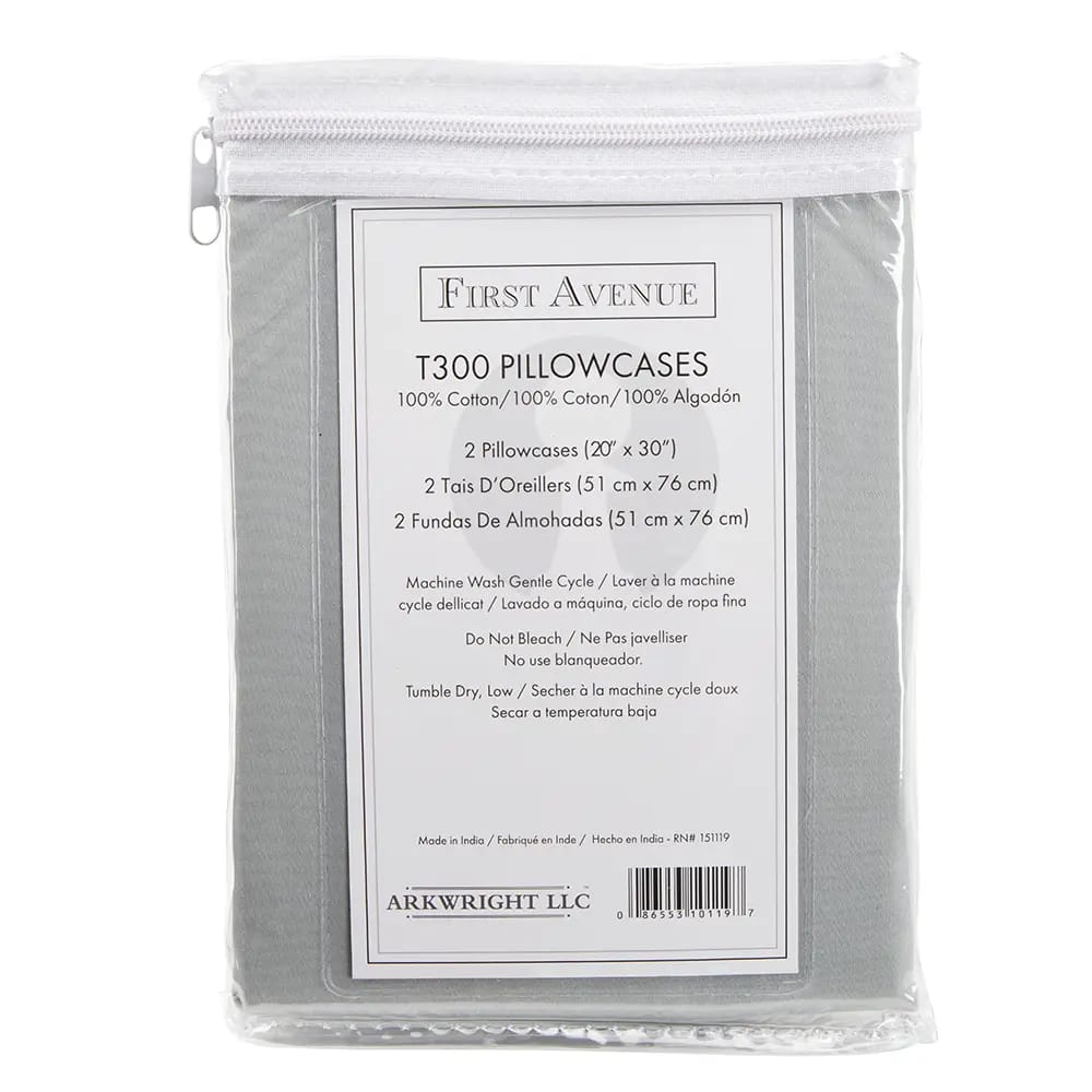 First Avenue Standard Pillowcases, 300 Thread Count, 100% Cotton