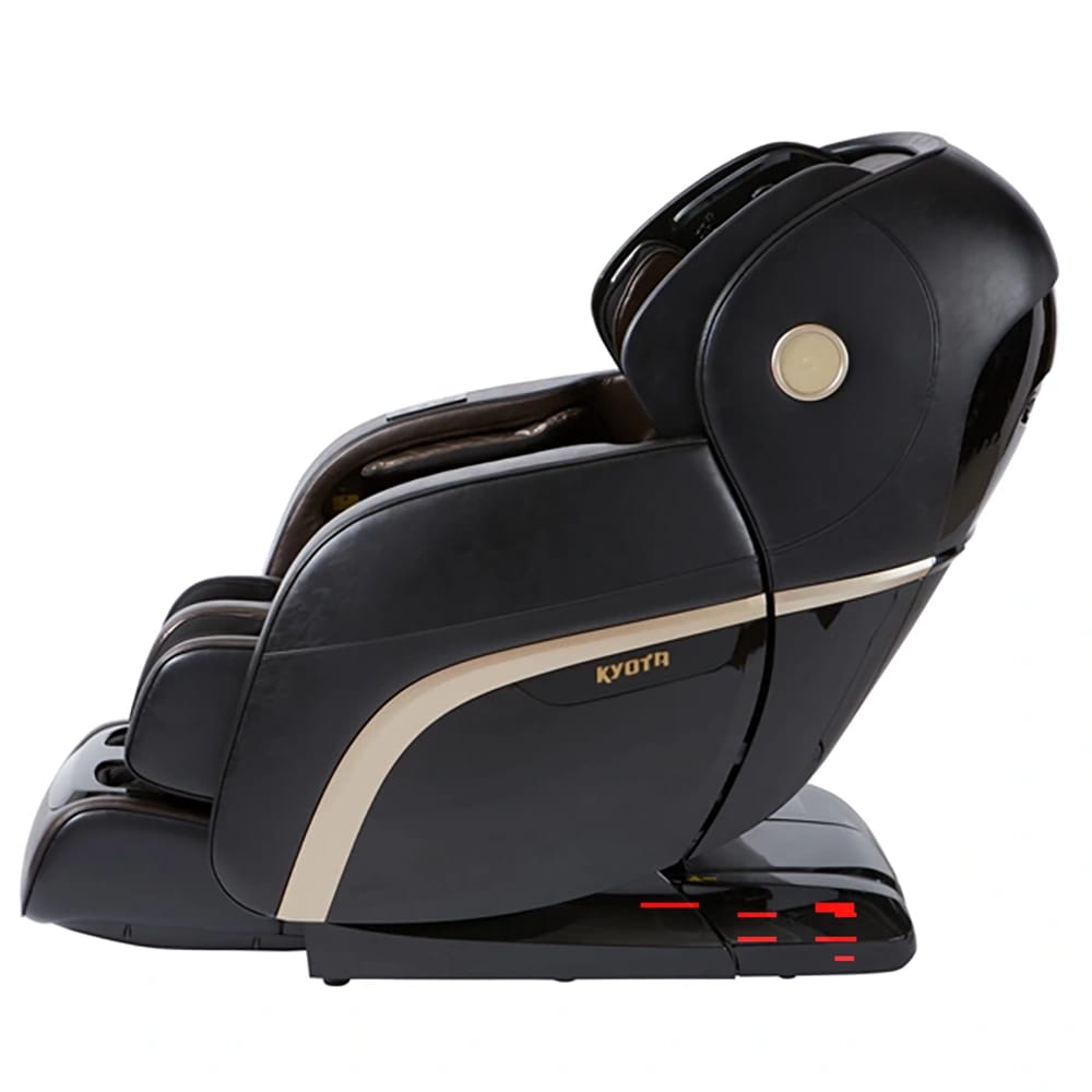 Kyota Kokoro M888 4D Massage Chair, Black/Brown (Factory Refurbished)
