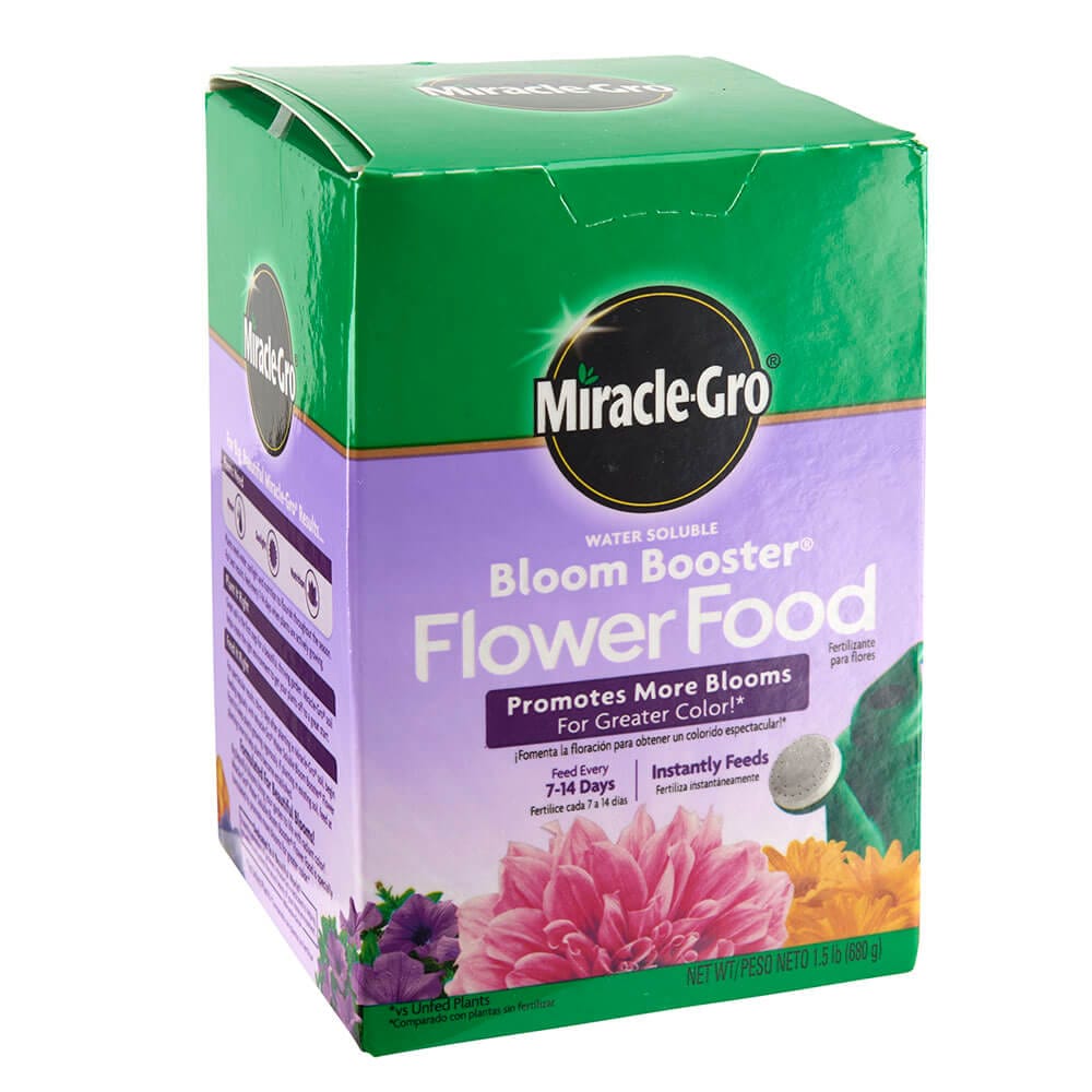 Miracle-Gro Water Soluble Bloom Booster Flower Food, 1.5 lbs