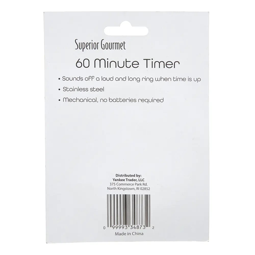 Superior Gourmet Stainless Steel 60-Minute Timer