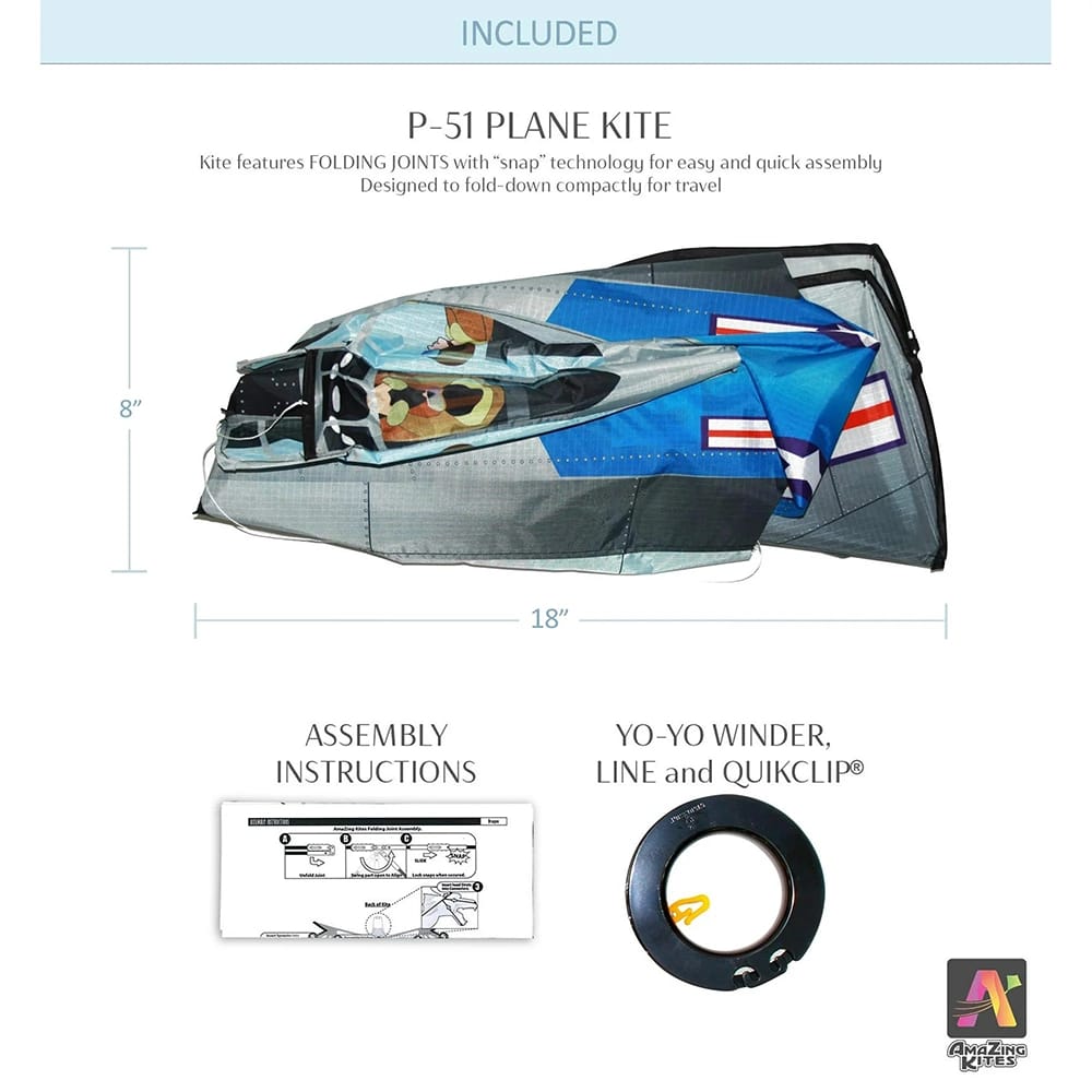 AmaZing Kites 55" Fighter Plane Kite