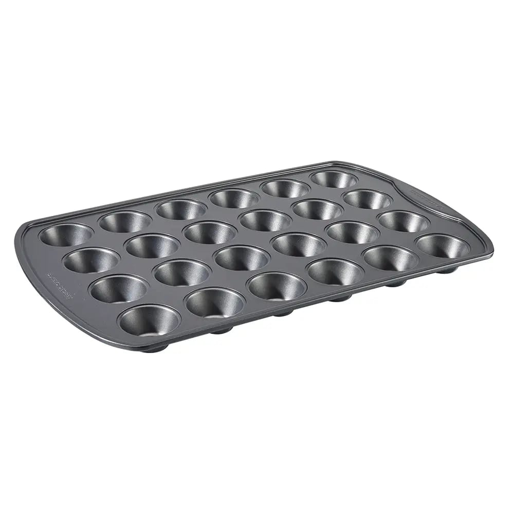 Baker's Secret Non-Stick Carbon Steel Mini Muffin Pan, 24 Cup
