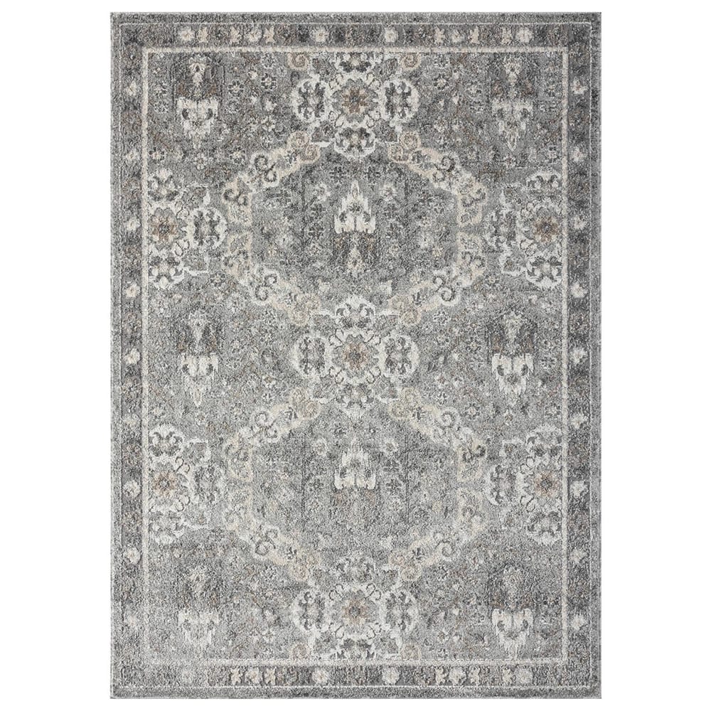 Euston 8'8" x 12'6" Modern Area Rug, Gray