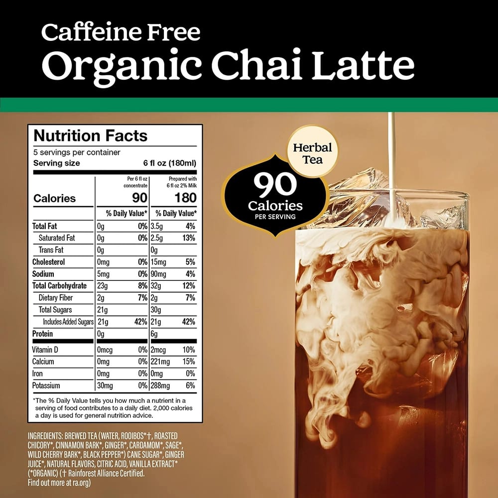 Yogi Barista Caffeine Free Organic Chai Latte, 32 fl. oz.