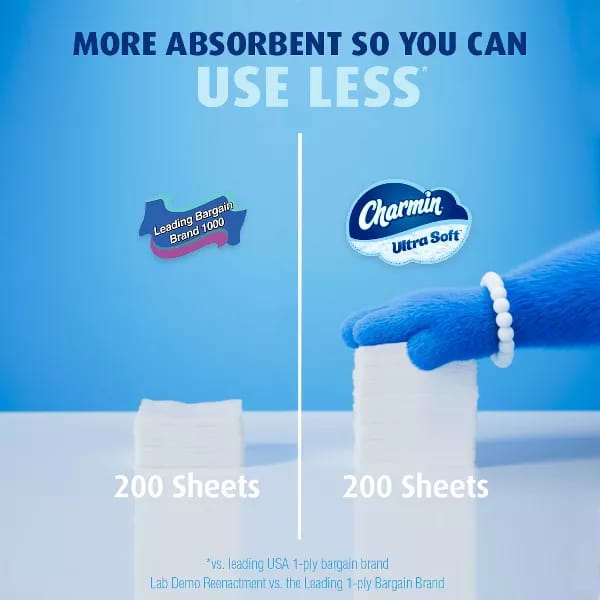 Charmin Ultra Soft Bathroom Tissue Ultra Soft, 30 Mega Rolls
