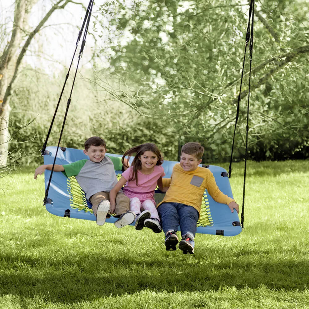 HearthSong 60" 2-in-1 Bungee Hammock Swing for Kids