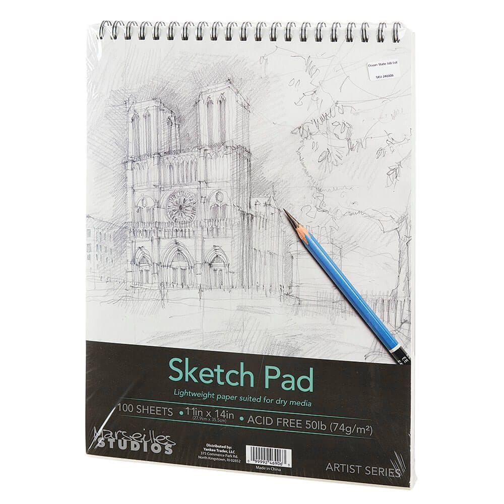 Marseilles Studios 11" x 14" Sketch Pad, 100 Sheets