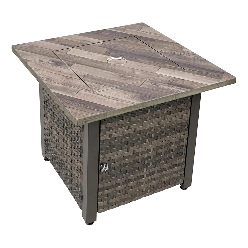 Endless Summer The Quinn 30" Fire Pit, 50,000 BTU, White Fireglass