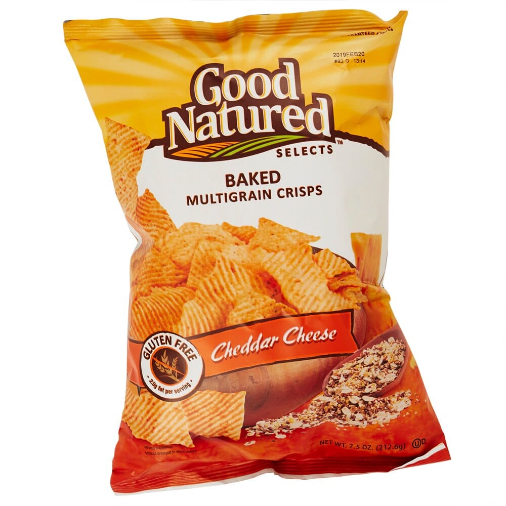 Good Natured Selects Baked Multigrain Cheddar Cheese Crisps, 7.5 oz