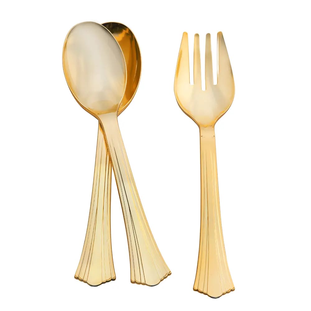 Smith & Callahan Gold Plastic Serving Set, 3ct.