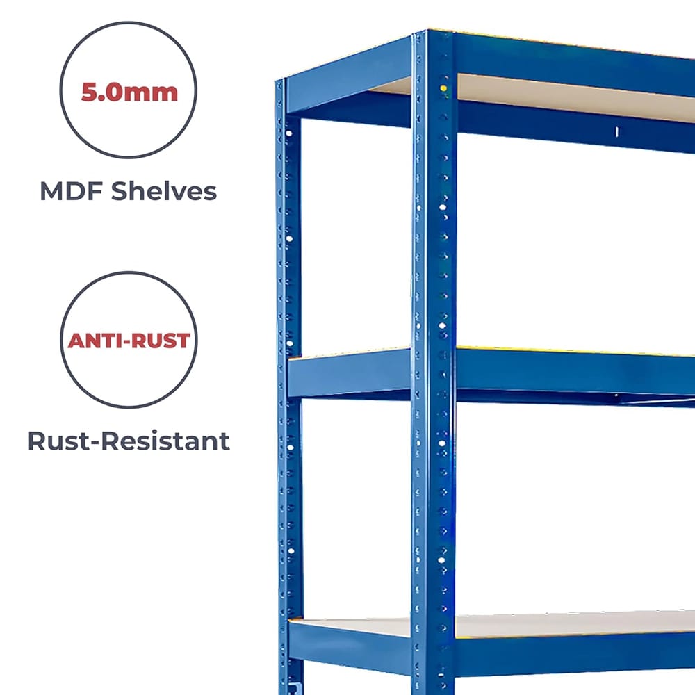 G-Rack 5-Tier Garage Shelving Unit, Blue