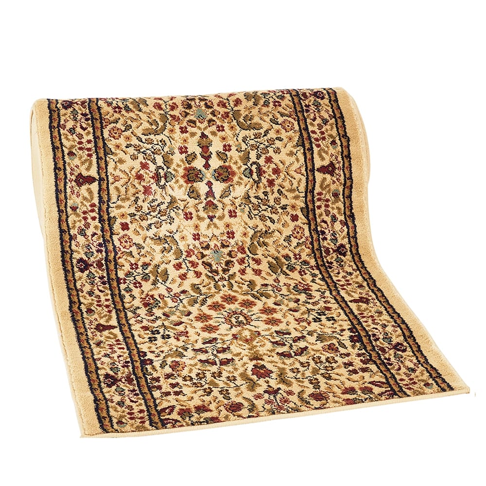 Avalon 26" x 25' Stair Runner, Sarouk Ivory