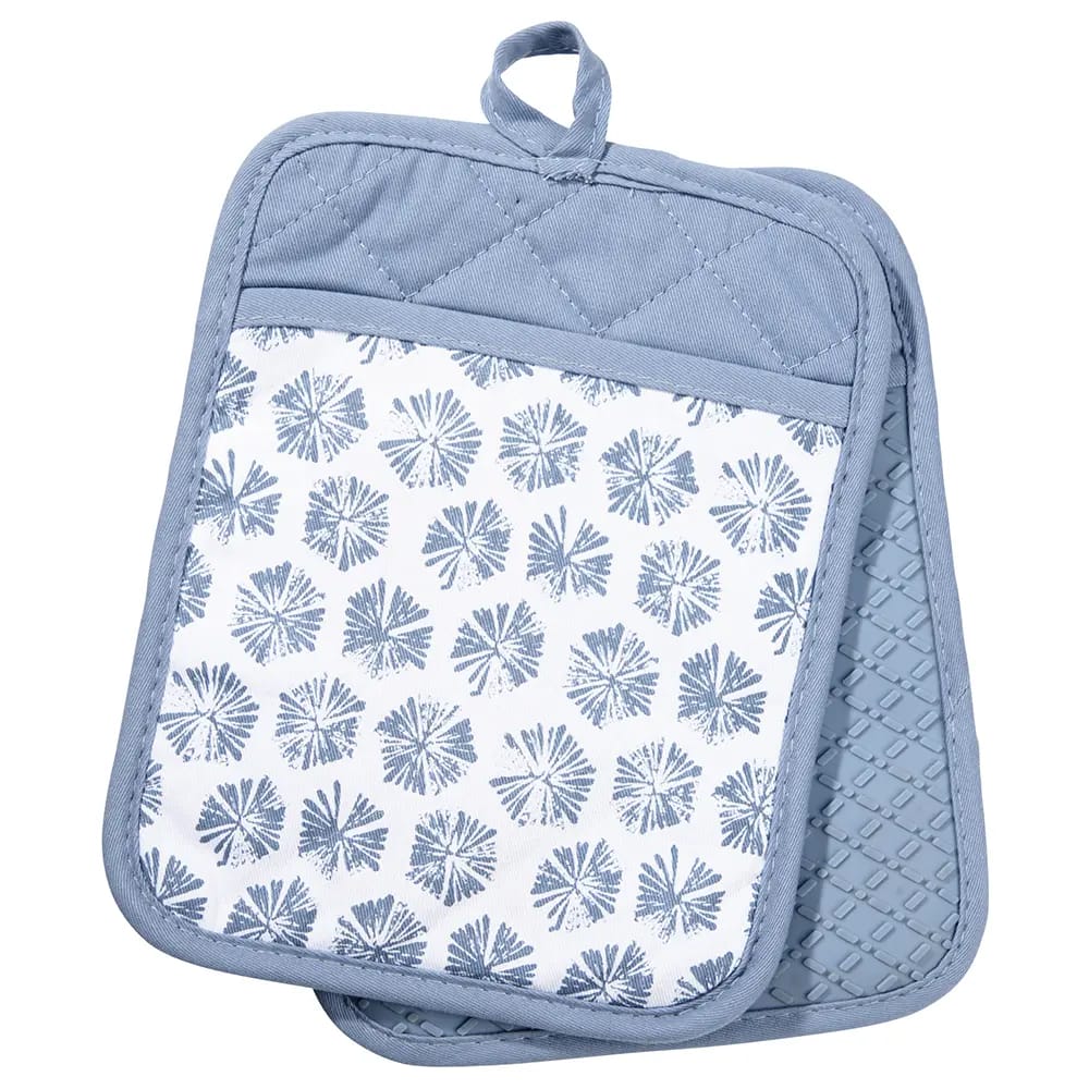 Silicone & Cotton Potholders, 2 pk.
