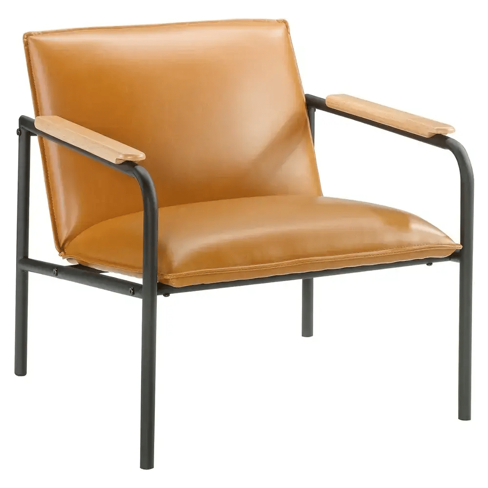 Sauder Vista Key Lounge Chair, Camel/Black