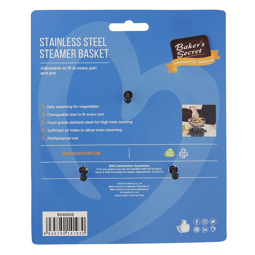 Baker's Secret Stainless Steel Steamer Basket