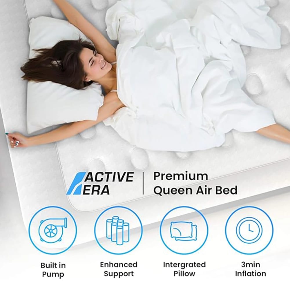 Active Era Premium 20" Self Inflating Air Mattress, Queen