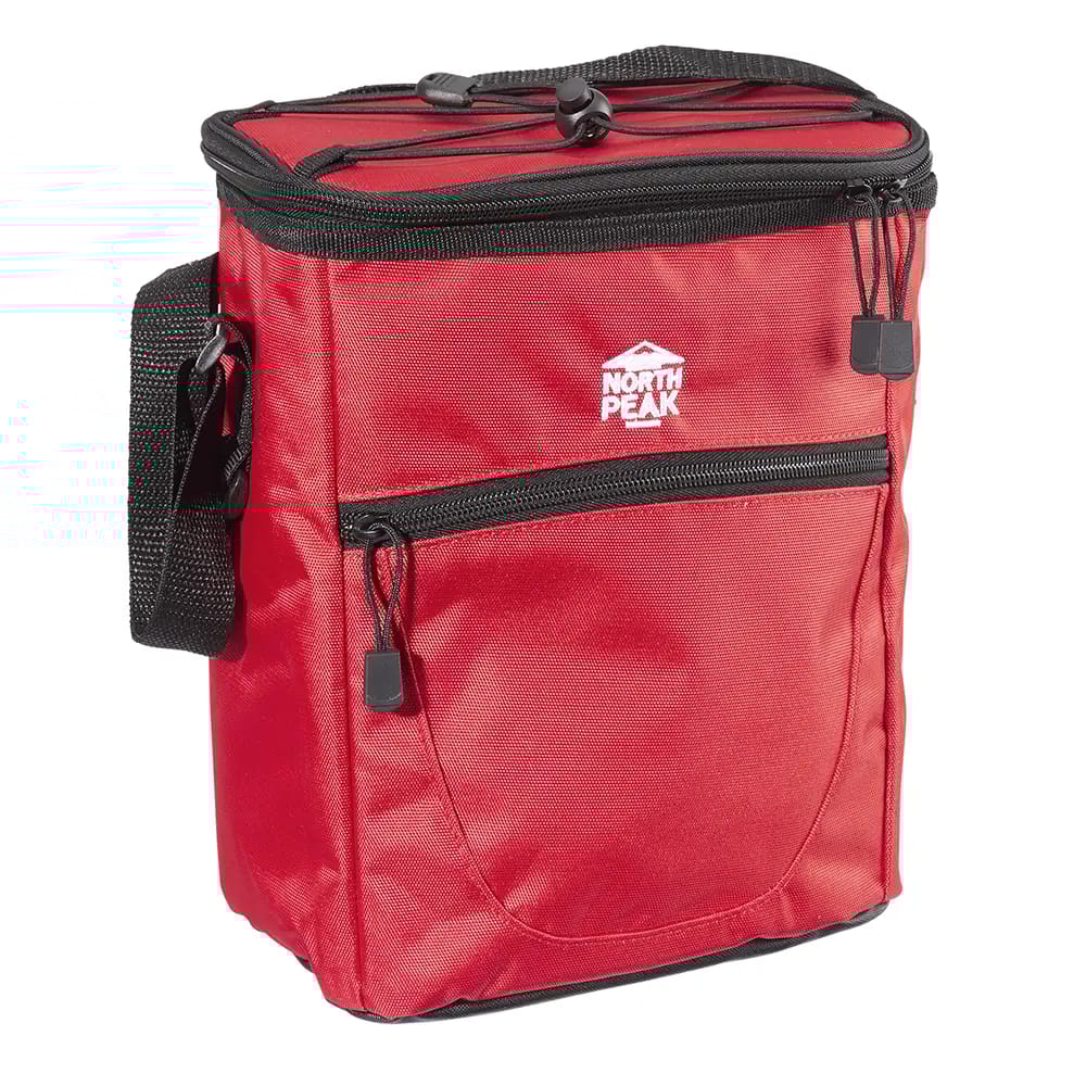 North Peak 12-Can Vertical Cooler, Red